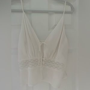 REFORMATION White lace camisole